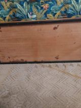 table basse vintage des années 70 bois, verre et métal