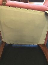 Paire de fauteuil bridge Art déco velours rose