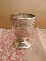 Sucrier et 1 Coquetier CHRISTOFLE  anciens en métal argenté