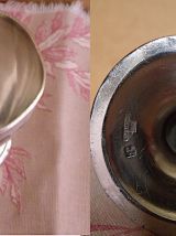 Sucrier et 1 Coquetier CHRISTOFLE  anciens en métal argenté