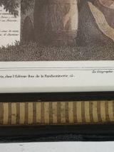 Cadre illustration Ile de La Réunion vintage