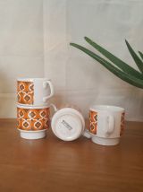 Lot de 4 tasses céramique anglaise