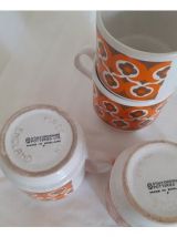 Lot de 4 tasses céramique anglaise
