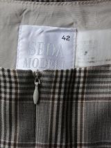Jupe vintage à carreaux marque Seda Modell