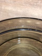 Cocotte Arcopal couvercle, en verre fumé  Vintage