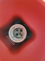 suspension vintage noire Vrieland design avec 3 spots métal