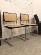 Paire de chaises en cannage