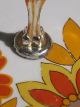 Plateau de service vintage années 60/70 en porcelaine