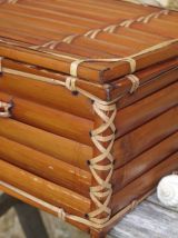 Mallette bambou vintage
