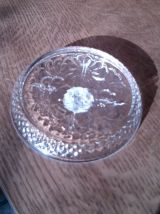 Coupelle  aux marguerites à compartiment en cristal d'Arques