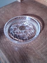 Coupelle  aux marguerites à compartiment en cristal d'Arques