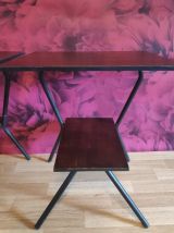 chevets en bois sombre des années 50