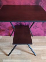 chevets en bois sombre des années 50