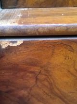 Bibliothèque secrétaire noyer et sapin xixe