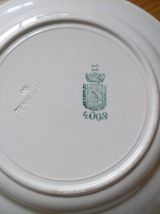 Lot de 6 assiettes dépareillées St Amand