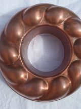  moule a gateau en cuivre étamé , vintage