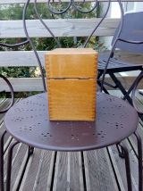Boite à fiches en bois