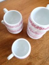 Service 6 tasses à café en porcelaine d'Autriche 