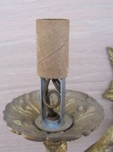 Appliques en laiton doré