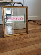 Miroir doré à la feuille d'or 