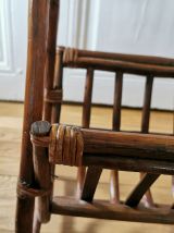 Porte revues en bambou et rotin