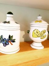 4 pots en céramique 