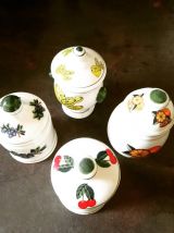 4 pots en céramique 