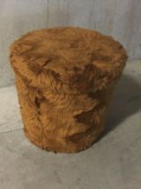 Pouf coffre moumoute années 70