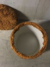 Pouf coffre moumoute années 70