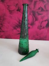 carafe italienne verte gouttes d'eau avec bouchon