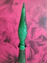 carafe italienne verte gouttes d'eau avec bouchon