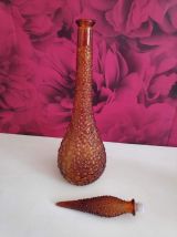 carafe empoli ambrée avec bouchon