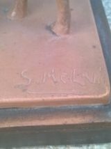 statue terre cuite art déco salvatore melani