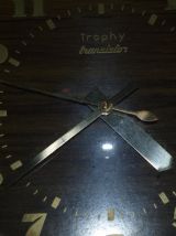 Horloge murale formica Vintage Trophy transistor
