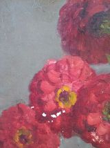 Tableau bouquet de fleurs. Sur toile
