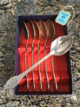 couverts à dessert en métal argenté