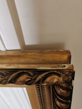 Grand Cadre miroir époque XXeme feuille d'or