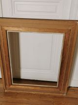 Grand Cadre miroir époque XXeme feuille d'or