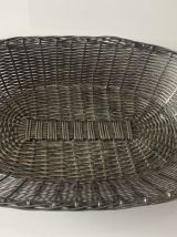Corbeille à pain ou à fruits en métal tressé 