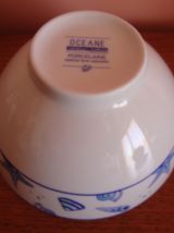 3 bols vintage GM en porcelaine