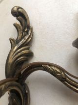 3 appliques en bronze style Louis XV
