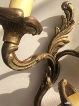 3 appliques en bronze style Louis XV