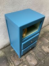 chevet bleu pétrole