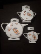 service porcelaine de limoges art deco 23 pieces   1 caftier