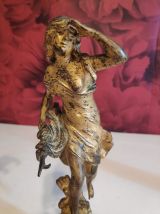 statuettes "le sauveteur" et "l'épave" par Auguste Moreau