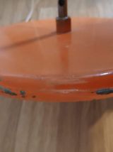 lampadaire 2 spots vintage en métal orange