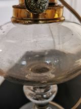 Lampe à pétrole en verre transparent 
