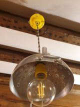 Suspension passoire douille céramique jaune 