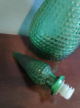 carafe empoli verte avec bouchon flamme