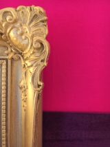 Miroir ancien doré 50 x 42cm style Napoléon 3